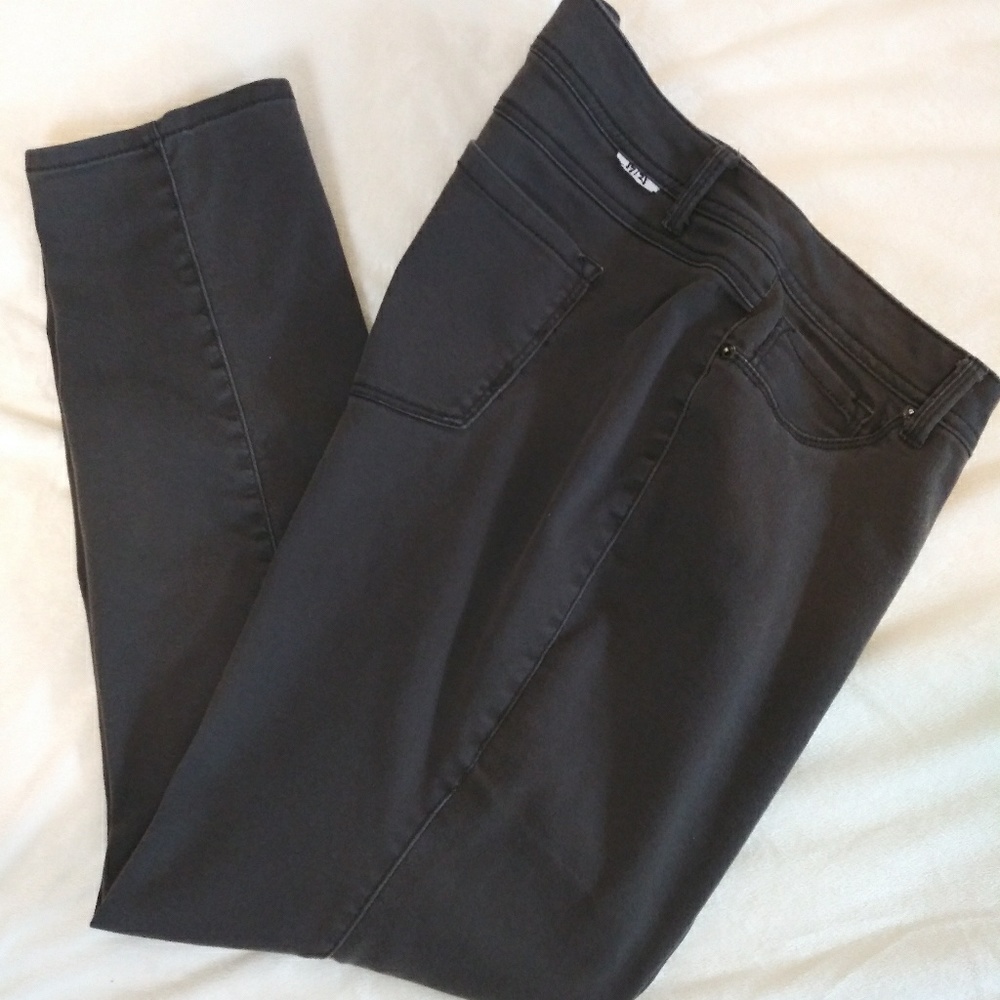 Plus size gray jeans